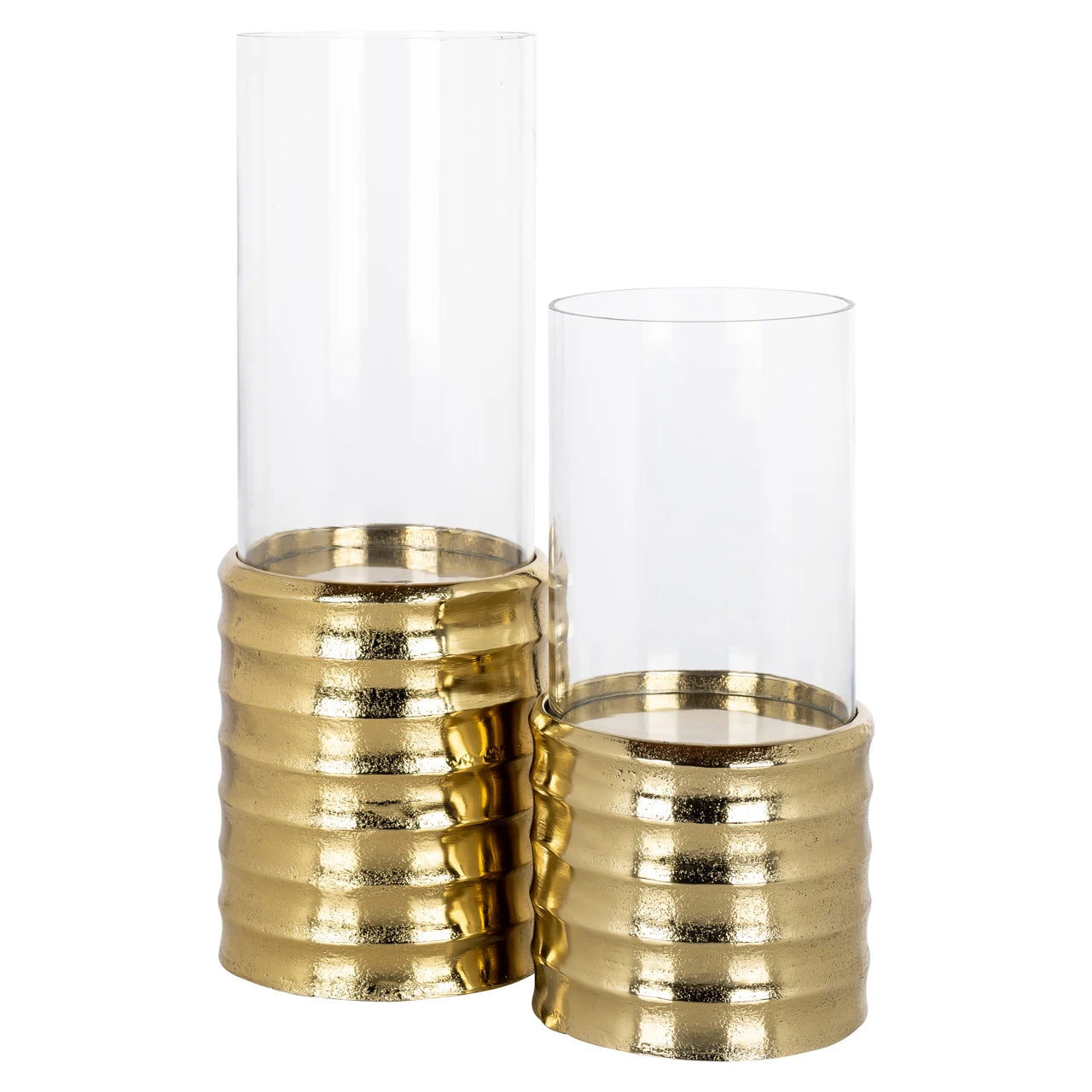 Hurricane-lampe Bodil gull stor Richmond Interiors Lanterne og lysglass