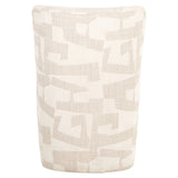 Spisestol Lorain beige grafikk på hjul Richmond Interiors Spisestol