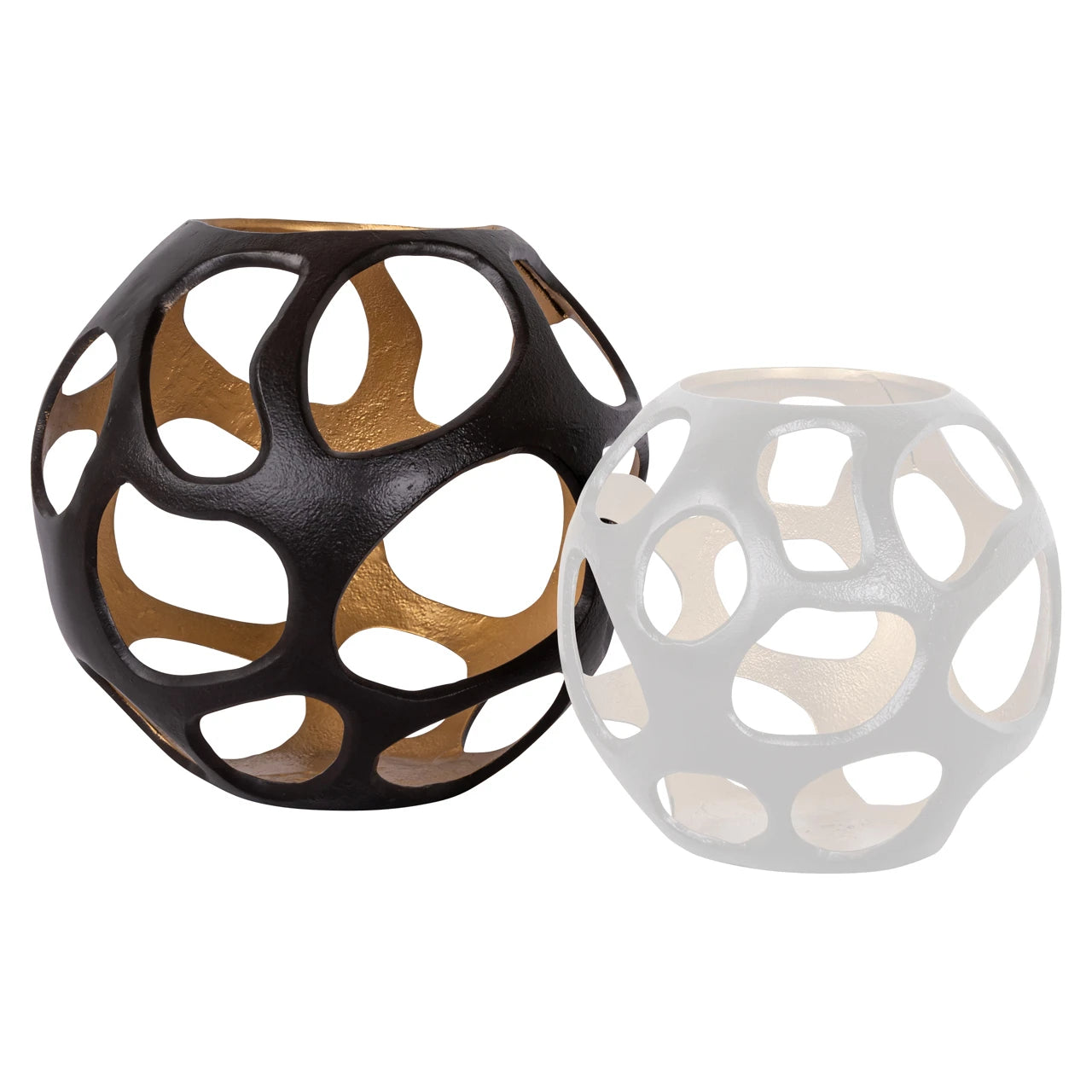 Hurricane light Alysia brown large Richmond Interiors Lanterne og lysglass