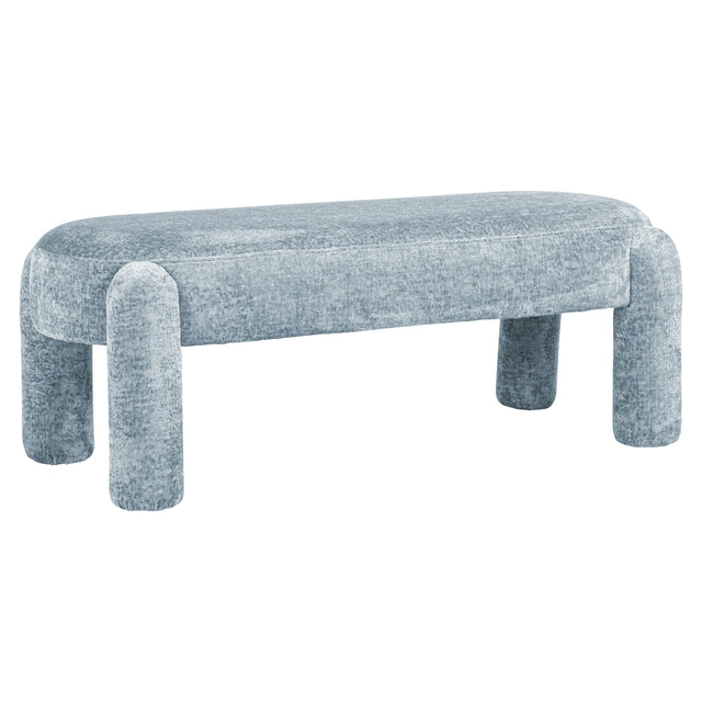 Bench Holly lyseblå chenille Richmond Interiors Benk