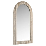Mirror Calvo grå faux travertin Richmond Interiors Speil