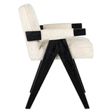 Spisestol Cooper hvit chenille Richmond Interiors Spisestol