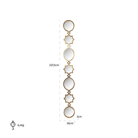Mirror Babice gold Richmond Interiors Speil