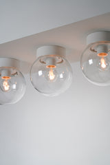 Globe 180 Klart Glass Taklampe/Vegglampe E27 IP54