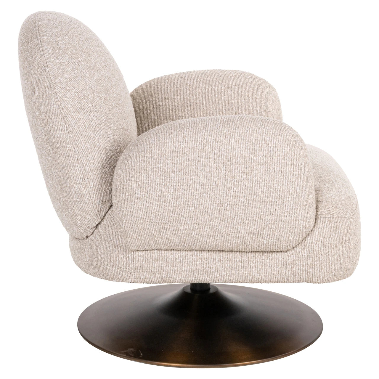Lounge chair Kagney biscotti svingbar Richmond Interiors Lenestol