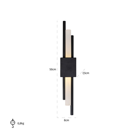 Vegglampe Mylas svart Richmond Interiors Vegglampe