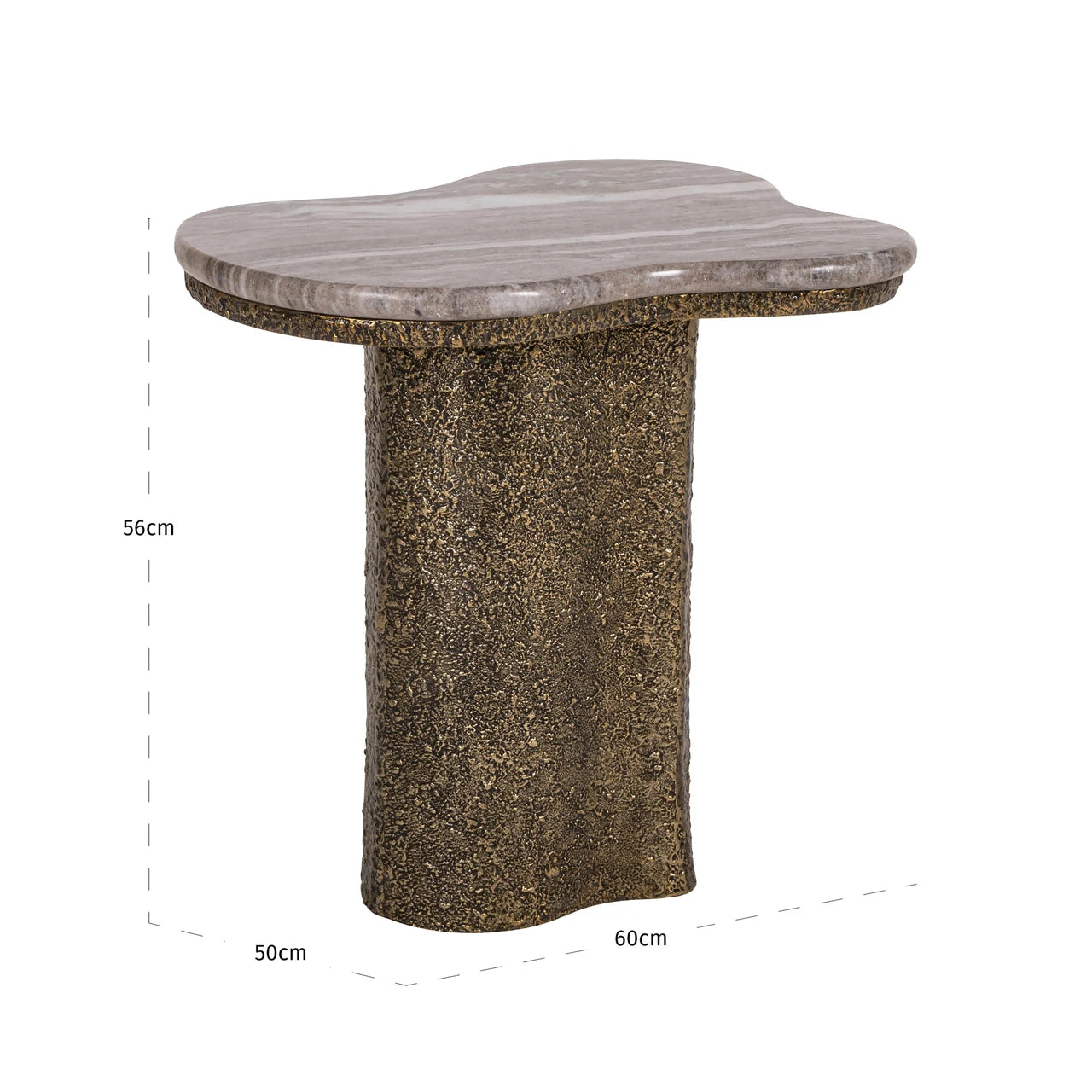 Endebord Abandos antikk messing Richmond Interiors Sidebord