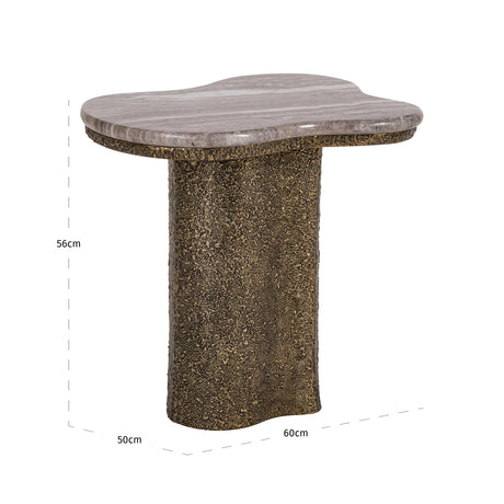Endebord Abandos antikk messing Richmond Interiors Sidebord