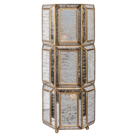 Bordlampe Yael messing antikk Richmond Interiors Bordlampe