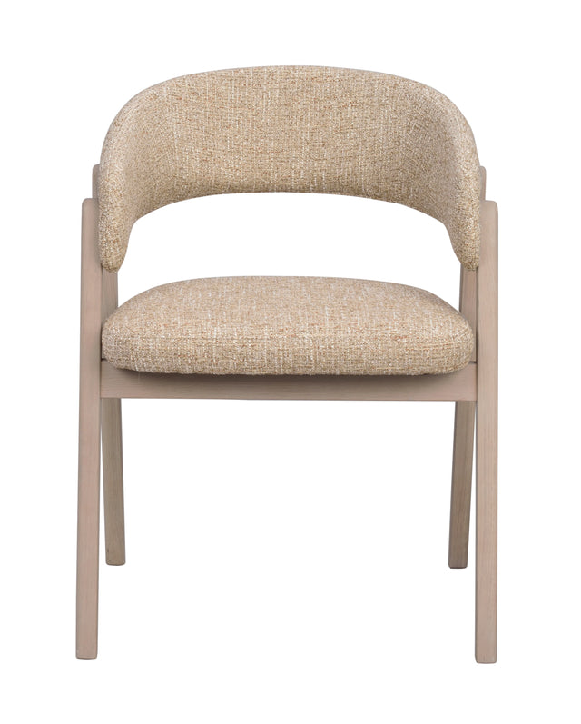 Barnaby lenestol mørk beige/whitewash Rowico Lenestol