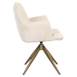 Spisestol Dakota niagara beige sving med armlene Richmond Interiors Spisestol