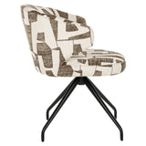Spisestol Milly moss graffic swivel Richmond Interiors Spisestol