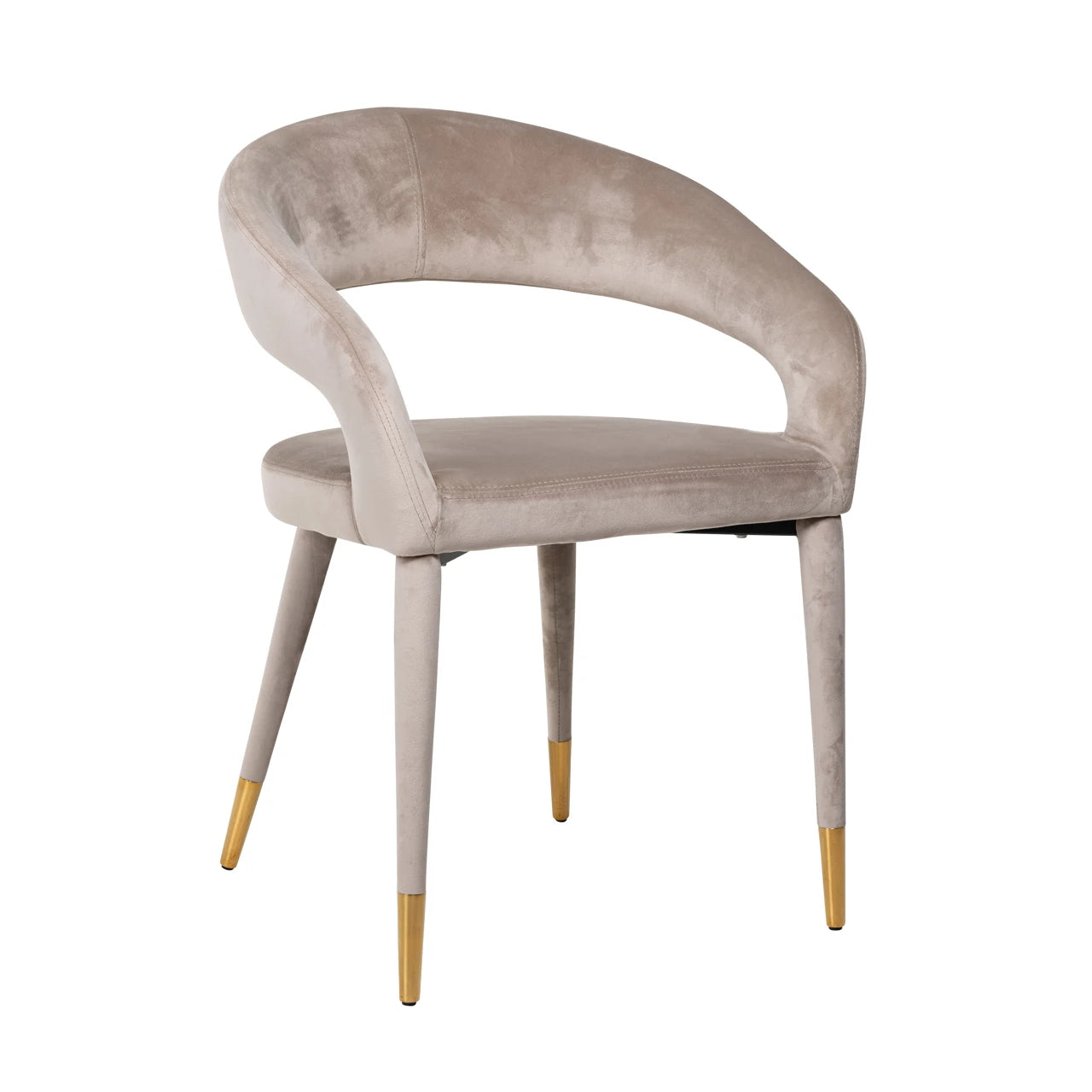 Spisestol Gia khaki fløyel brannhemmende Richmond Interiors Spisestol