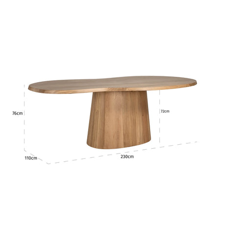 Spisebord Riva natur eik 230 Richmond Interiors Spisebord