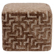 Pouffe & fotpall Ciela brown labyrinth Richmond Interiors Pall