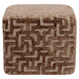 Pouffe & fotpall Ciela brown labyrinth Richmond Interiors Pall