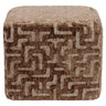 Pouffe & fotpall Ciela brown labyrinth Richmond Interiors Pall