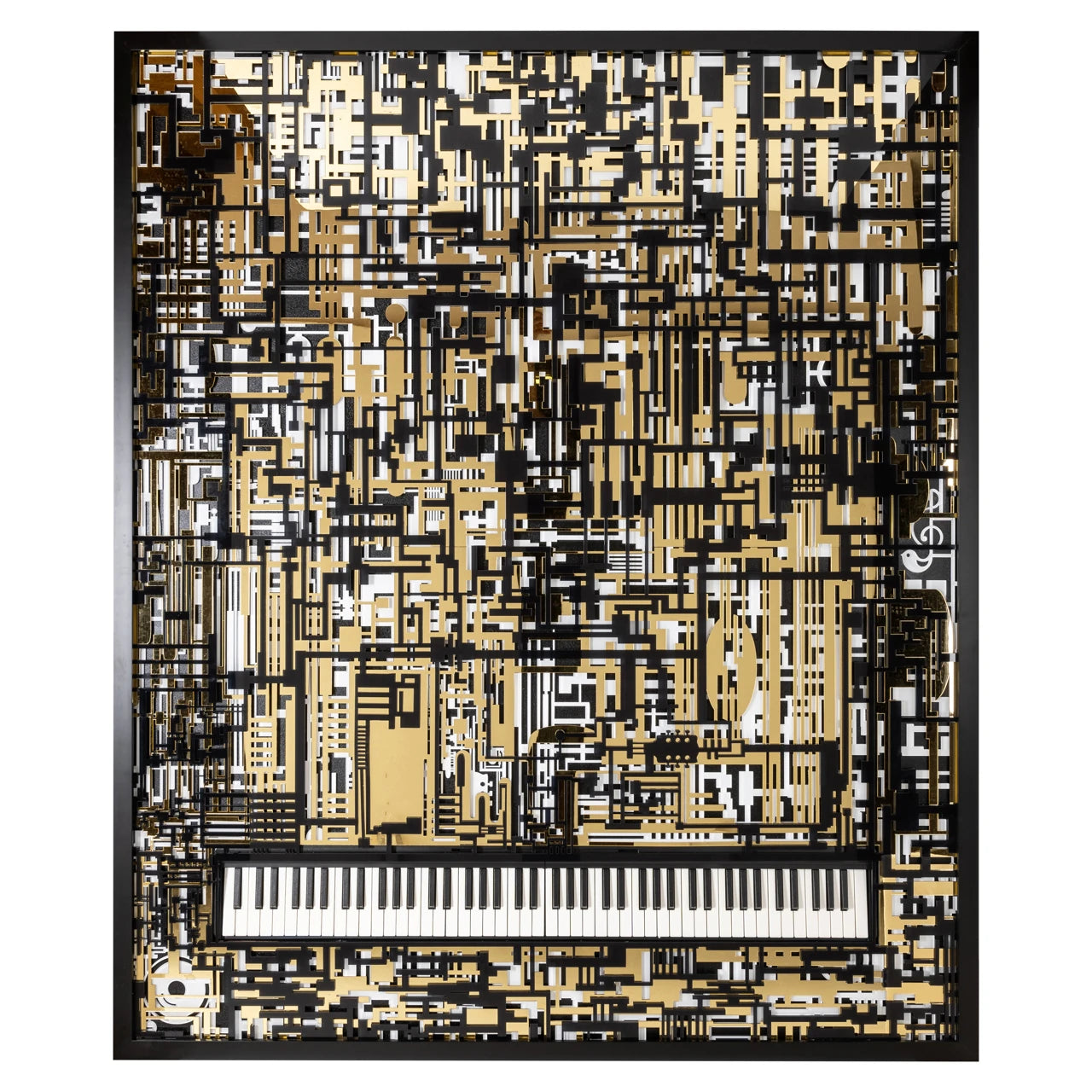 Veggkunst Wibi svart/gull Richmond Interiors Bilde