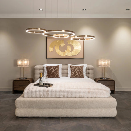 Bed Obidis naturlig lineær 180x210 madrassstørrelse med oppbevaring Richmond Interiors Seng