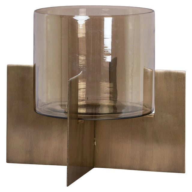 Hurricane light Resa gull liten Richmond Interiors Lanterne og lysglass