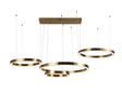 Lysekrone Lilou børstet gull Richmond Interiors Taklampe