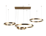 Lysekrone Lilou børstet gull Richmond Interiors Taklampe