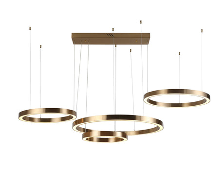 Lysekrone Lilou børstet gull Richmond Interiors Taklampe