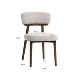 Spisestol Basker naturlig fancy brannhemmende sett med 2 Richmond Interiors Spisestol