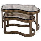 Salongbord Fairfield messing antikk Sett med 2 Richmond Interiors Sofabord