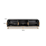 TV-benkskap Blackbone Brass svart rustikk 200 Richmond Interiors TV-benk