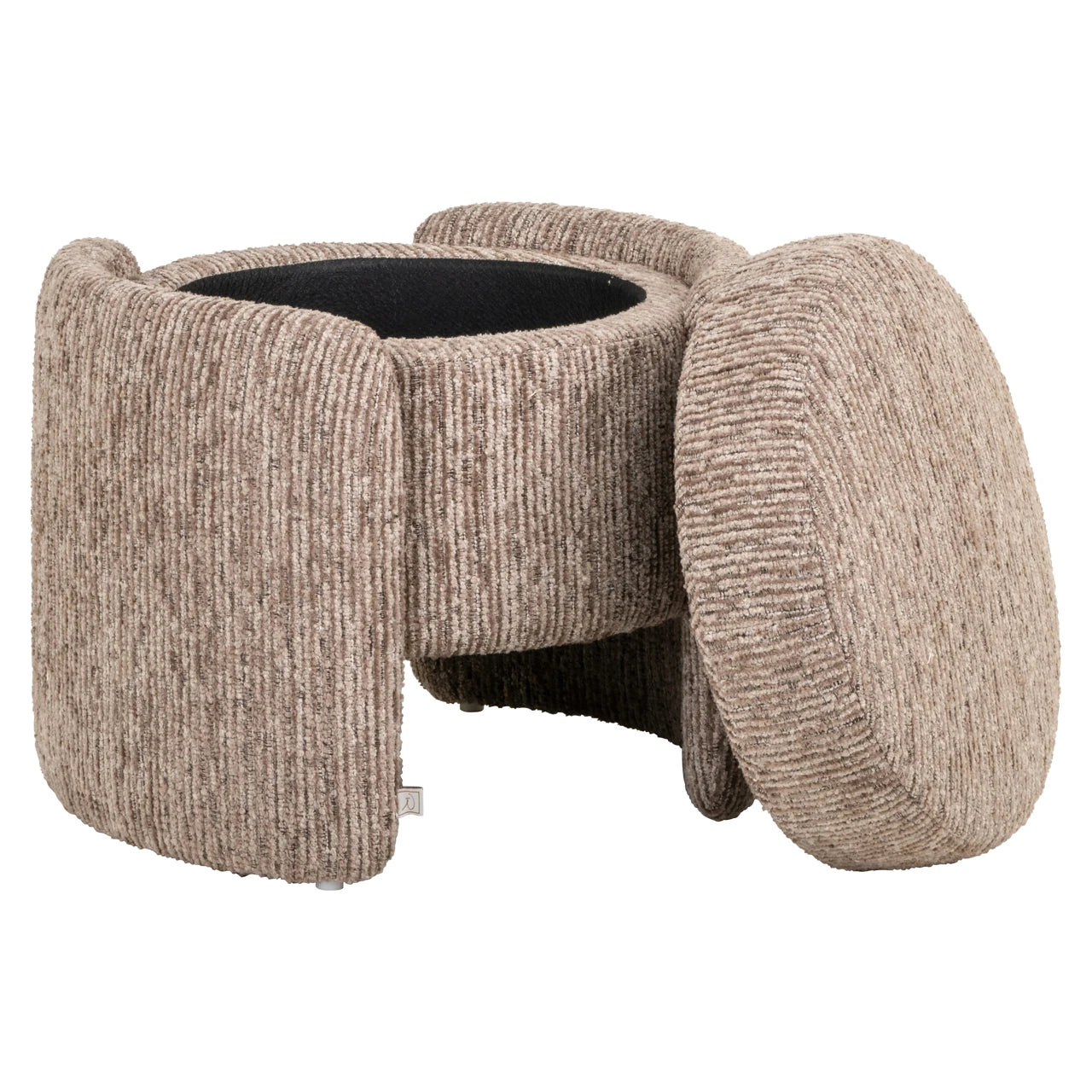 Pouffe & fotpall Cupid mocca linear med oppbevaring Richmond Interiors Pall