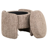 Pouffe & fotpall Cupid mocca linear med oppbevaring Richmond Interiors Pall