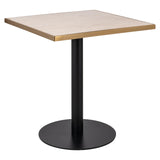 Bistrobord Brazza beige 70x70 Richmond Interiors Bordlampe