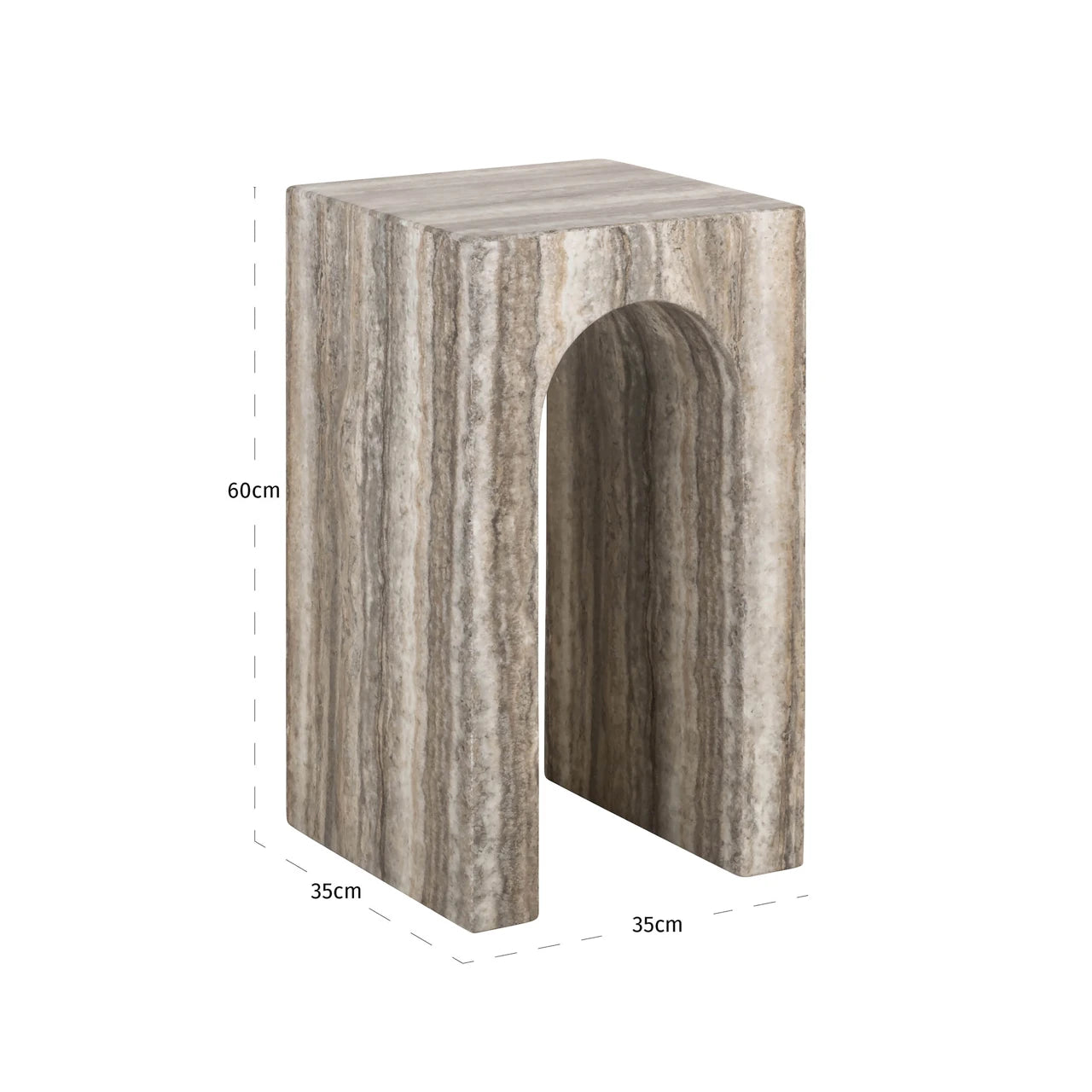 Endebord Dulce grå Richmond Interiors Sidebord