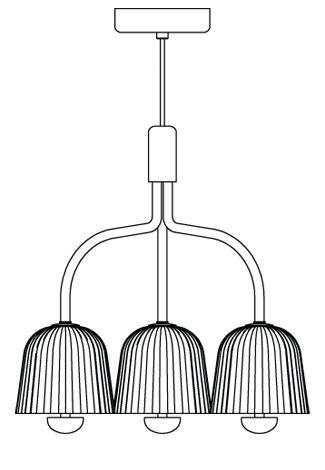 Asteea 3 Nuura Taklampe