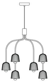 Asteea 9 Nuura Taklampe
