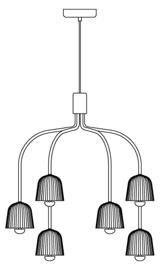 Asteea 9 Nuura Taklampe