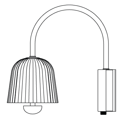 Asteea vegglampe Nuura Vegglampe
