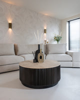 Salongbord Hampton mørk brun 90Ø Richmond Interiors Sofabord