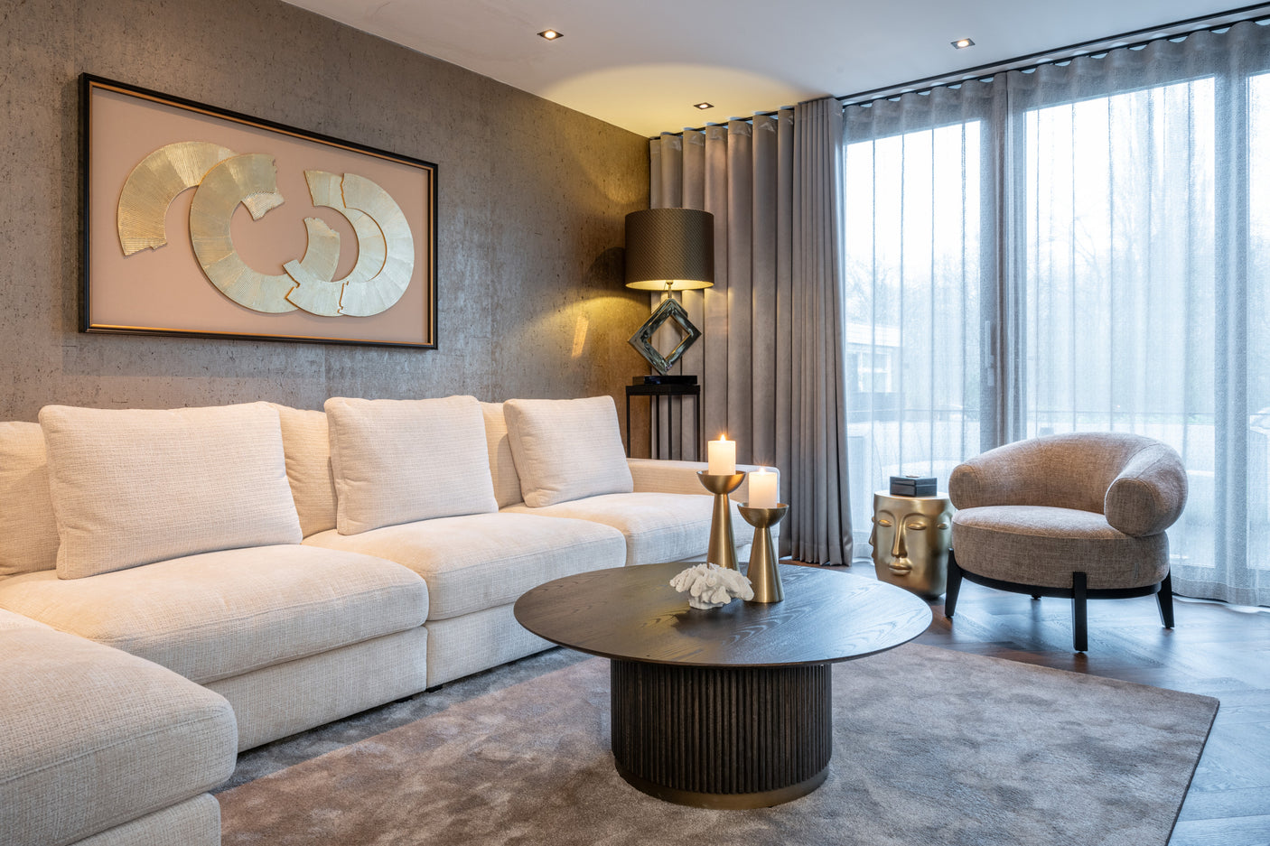 Veggkunst Eden svart/gull Richmond Interiors Bilde