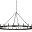 Crown Taklampe Antique iron Artwood Taklampe