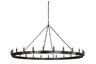 Crown Taklampe Antique iron Artwood Taklampe