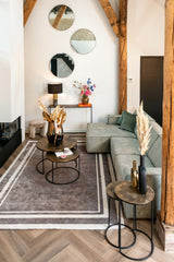 Endebord Tulum børstet gull sett med 2 Richmond Interiors Sidebord