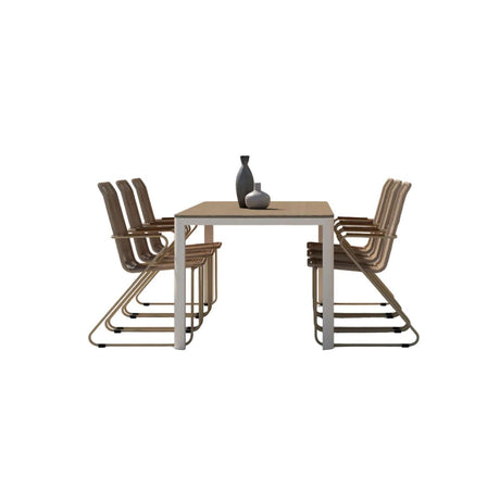 Etna Dining Set with Chairs Bois Venture Design Spisegruppe