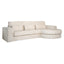 Sofa Felix hvit chenille 2,5-seter lounge rund høyre Richmond Interiors Sofa