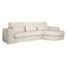 Sofa Felix hvit chenille 2,5-seter lounge rund høyre Richmond Interiors Sofa
