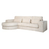Sofa Felix hvit chenille 2,5-seter lounge rund venstre Richmond Interiors Sofa