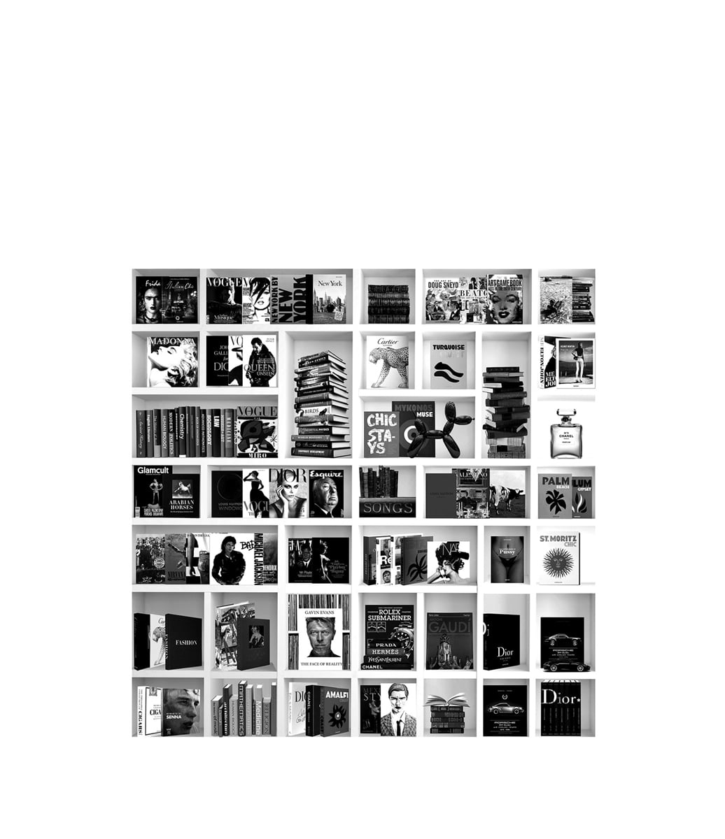 BOOK CASE FASHION WHITE Artwood Bilde