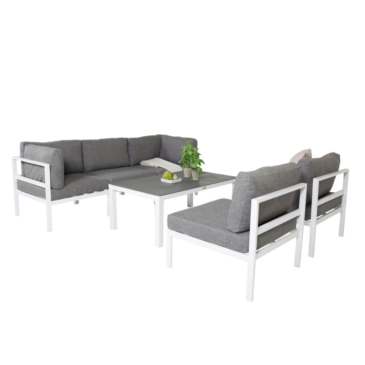 Louge set Copacabana sett 5 deler - Copacabana bord Venture Design Loungegruppe