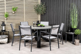 Parma Bord ø 140 + Copacabana Armlenstol Venture Design Spisegruppe